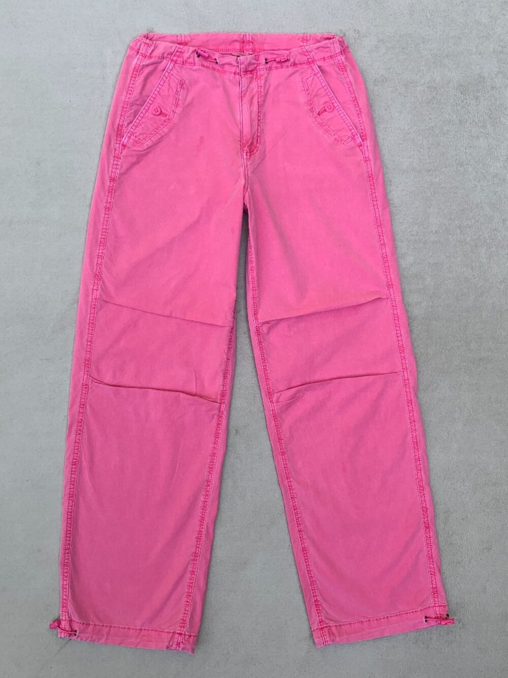 American Eagle Outfitters Stretch Wide Leg Mid Rise Drawstring Pants Sz XS